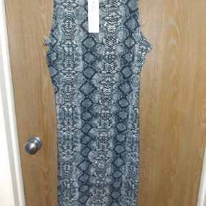 NWT snake print stretchy dress